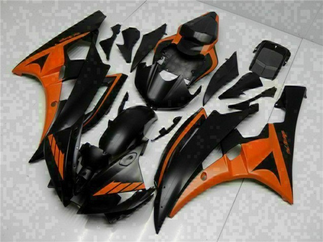 Arancia Nero ABS Kit Carenatura Moto Yamaha R6 06-07 Arancia Nero ABS Kit Carenatura Moto Yamaha R6 06-07