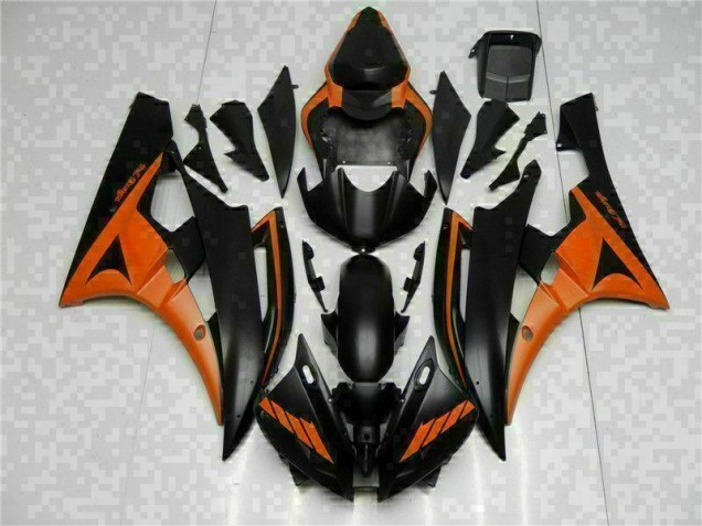 Arancia Nero ABS Kit Carenatura Moto Yamaha R6 06-07 Arancia Nero ABS Kit Carenatura Moto Yamaha R6 06-07
