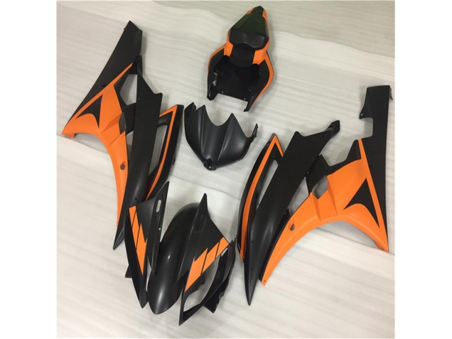 Arancia Nero ABS Moto Plastica & Carene Yamaha R6 06-07 Arancia Nero ABS Moto Plastica & Carene Yamaha R6 06-07
