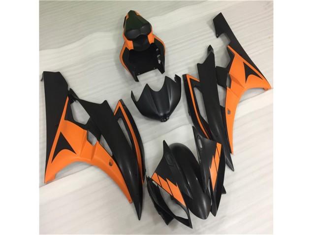 Arancia Nero ABS Moto Plastica & Carene Yamaha R6 06-07 Arancia Nero ABS Moto Plastica & Carene Yamaha R6 06-07