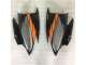 Arancia Nero ABS Moto Plastica & Carene Yamaha R6 06-07 Arancia Nero ABS Moto Plastica & Carene Yamaha R6 06-07