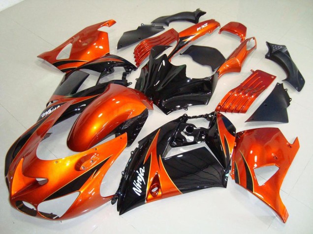 Arancia Nero Carene Moto Kawasaki ZX14R ZZR 1400 06-11 Arancia Nero Carene Moto Kawasaki ZX14R ZZR 1400 06-11
