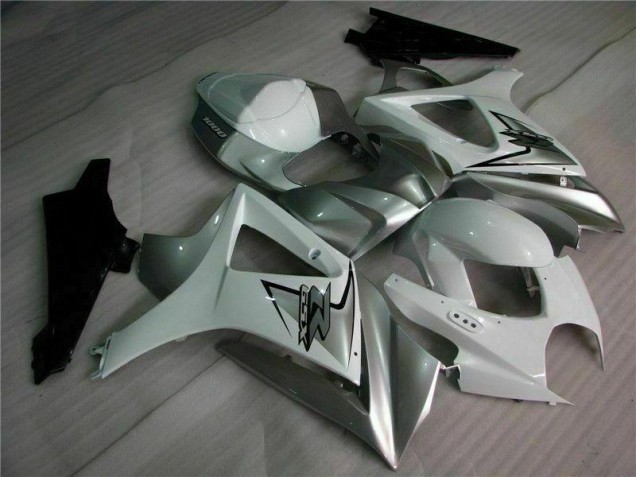 Argento Bianco Carene Moto Suzuki GSXR 1000 K7 07-08 Argento Bianco Carene Moto Suzuki GSXR 1000 K7 07-08