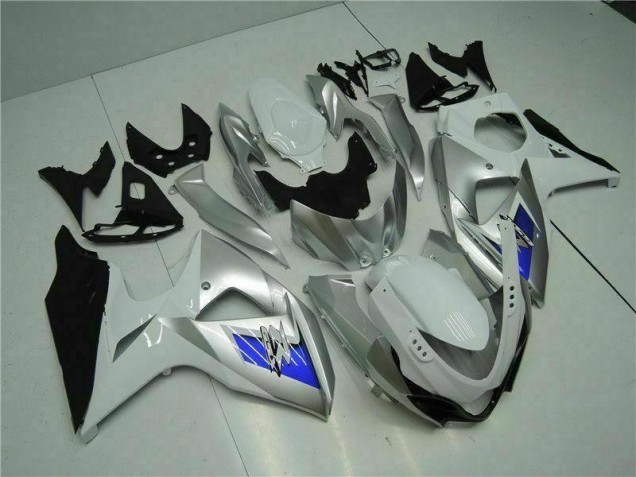 Argento Bianco Carene Moto Suzuki GSXR 1000 K9 09-16
