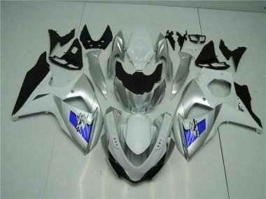 Argento Bianco Carene Moto Suzuki GSXR 1000 K9 09-16