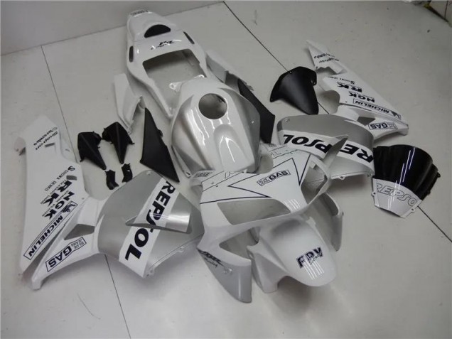 Argento Bianco Nero Repsol Carene Moto Honda CBR 600 RR 03-04 Argento Bianco Nero Repsol Carene Moto Honda CBR 600 RR 03-04