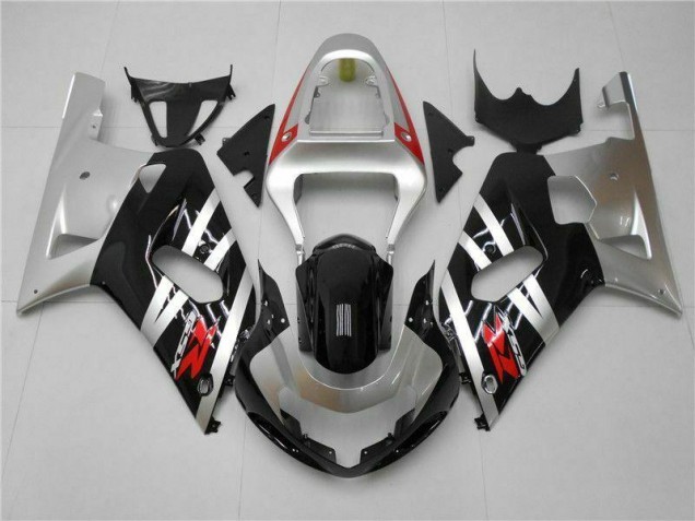 Argento Carene Moto Suzuki GSXR 600 / 750 K1 K2 K3 01-03 Argento Carene Moto Suzuki GSXR 600 / 750 K1 K2 K3 01-03