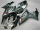 Argento Nero Carene Moto Suzuki GSXR 600 / 750 K6 06-07 Argento Nero Carene Moto Suzuki GSXR 600 / 750 K6 06-07