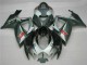 Argento Nero Carene Moto Suzuki GSXR 600 / 750 K6 06-07 Argento Nero Carene Moto Suzuki GSXR 600 / 750 K6 06-07