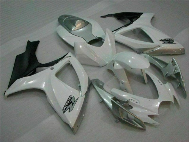 Bianco Argento Carena Moto Suzuki GSXR 600 / 750 K6 06-07