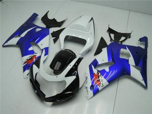 Bianco Blu Carene Moto Suzuki GSXR 600 / 750 K1 K2 K3 01-03 Bianco Blu Carene Moto Suzuki GSXR 600 / 750 K1 K2 K3 01-03