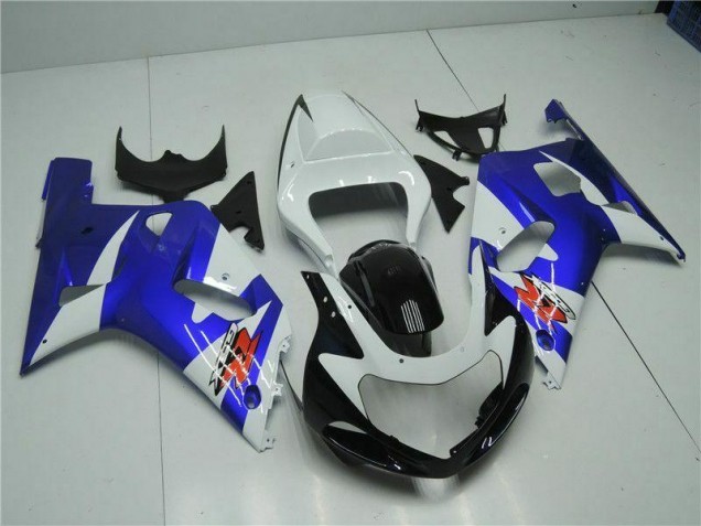 Bianco Blu Carene Moto Suzuki GSXR 600 / 750 K1 K2 K3 01-03 Bianco Blu Carene Moto Suzuki GSXR 600 / 750 K1 K2 K3 01-03