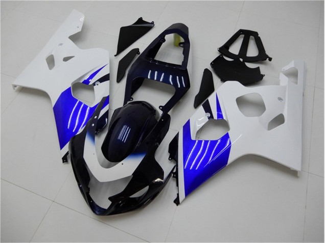 Bianco Blu Carene Moto Suzuki GSXR 600 / 750 K4 04-05 Bianco Blu Carene Moto Suzuki GSXR 600 / 750 K4 04-05