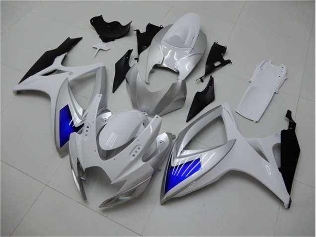 Bianco Blu Kits Carenatura Motocicletta Completo ABS Suzuki GSXR 600 / 750 K6 06-07 Bianco Blu Kits Carenatura Motocicletta Completo ABS Suzuki GSXR 600 / 750 K6 06-07