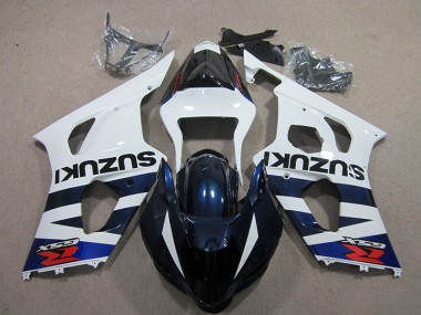 Bianco Blu Nero Decal Carene Moto Suzuki GSXR 1000 K3 03-04