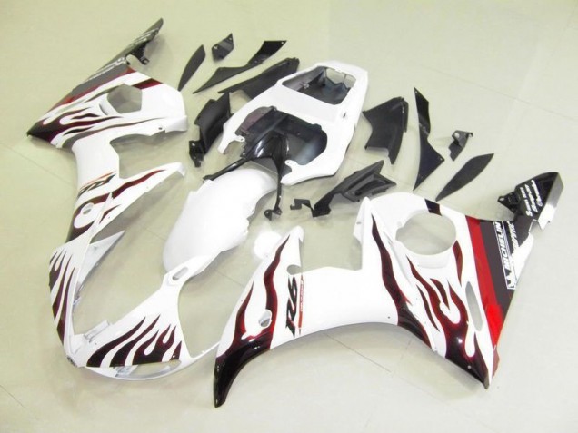 Bianco & Fiamma Carene Moto Yamaha R6 03-05 Bianco & Fiamma Carene Moto Yamaha R6 03-05