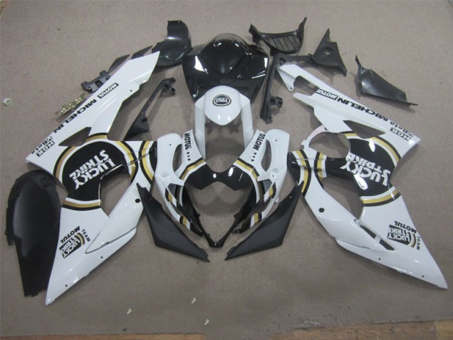 Bianco Lucky Strike Nero Motul Carene Moto Suzuki GSXR 1000 K5 05-06