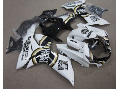 Bianco Lucky Strike Nero Motul Kits Carene Moto Suzuki GSXR 600 K11 11-24