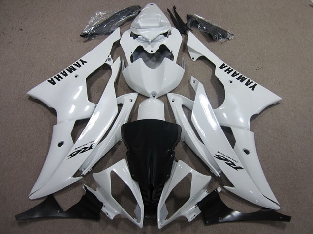 Bianco Nero Decal Carene Moto Yamaha R6 08-16 Bianco Nero Decal Carene Moto Yamaha R6 08-16