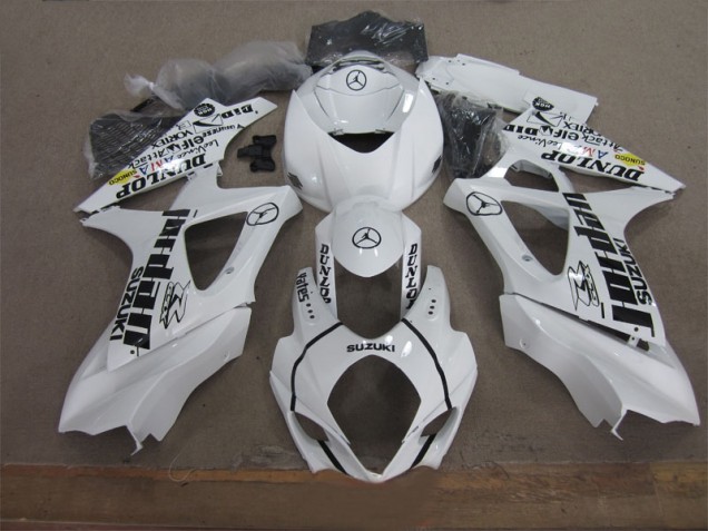 Bianco Nero Jordan Carene Moto Suzuki GSXR 1000 K7 07-08 Bianco Nero Jordan Carene Moto Suzuki GSXR 1000 K7 07-08