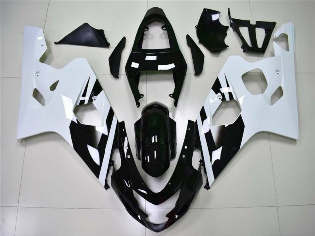 Bianco Nero Kit Carenatura Moto Iniezione Suzuki GSXR 600 / 750 K4 04-05 Bianco Nero Kit Carenatura Moto Iniezione Suzuki GSXR 600 / 750 K4 04-05