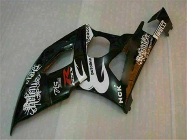 Bianco Nero Kit Carene Moto Suzuki GSXR 1000 K5 05-06 Bianco Nero Kit Carene Moto Suzuki GSXR 1000 K5 05-06