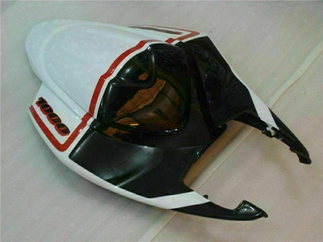Bianco Nero Kit Carene Moto Suzuki GSXR 1000 K5 05-06 Bianco Nero Kit Carene Moto Suzuki GSXR 1000 K5 05-06