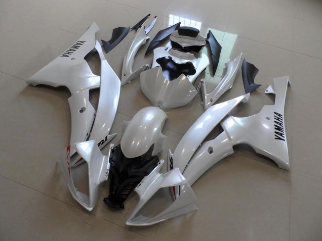 Bianco Perla Stile OEM Carene Moto Yamaha R6 08-16 Bianco Perla Stile OEM Carene Moto Yamaha R6 08-16