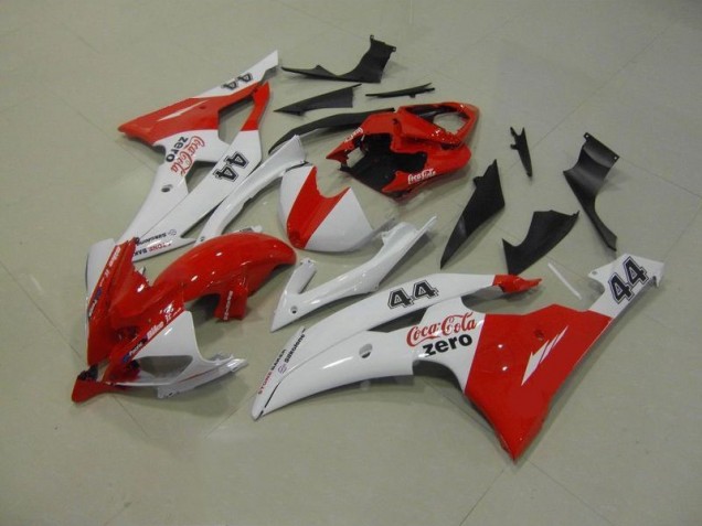 Bianco Rosso Coca Cola Zero 44 Carene Moto Yamaha R6 08-16 Bianco Rosso Coca Cola Zero 44 Carene Moto Yamaha R6 08-16
