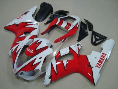 Bianco Rosso Fiamma Carene Moto Yamaha R1 00-01