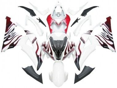 Bianco Rosso Fiamma R6 Carene Moto Yamaha R6 08-16