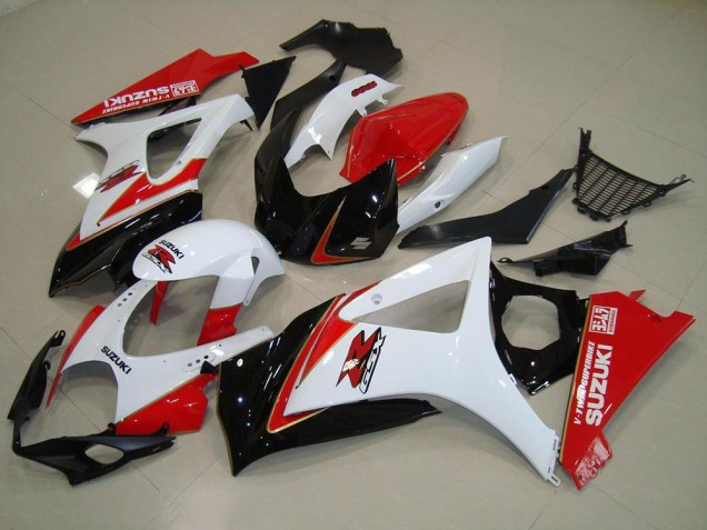 Bianco Rosso Nero Carene Moto Suzuki GSXR 1000 K7 07-08 Bianco Rosso Nero Carene Moto Suzuki GSXR 1000 K7 07-08