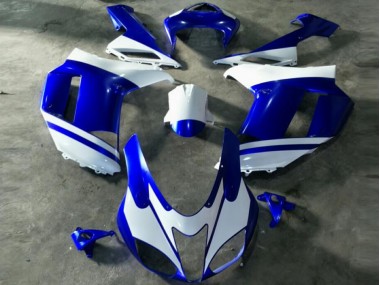 Blu Bianco Carene Moto Kawasaki ZX6R 07-08