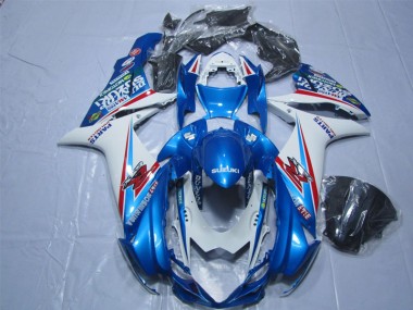 Blu Bianco Carene Moto Suzuki GSXR 600 K11 11-24
