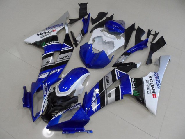 Blu Bianco ENEOS Carene Moto Yamaha R6 08-16 Blu Bianco ENEOS Carene Moto Yamaha R6 08-16