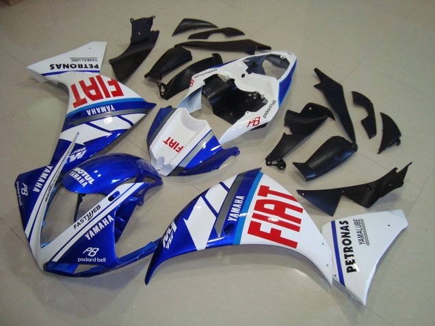 Blu Bianco Fiat Carene Moto Yamaha R1 12-14 Blu Bianco Fiat Carene Moto Yamaha R1 12-14