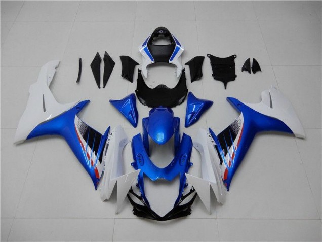 Blu Bianco Kit Carenatura Moto Completa Suzuki GSXR 600 / 750 K11 11-24 Blu Bianco Kit Carenatura Moto Completa Suzuki GSXR 600 / 750 K11 11-24