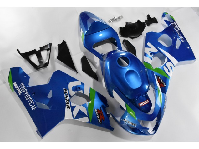 Blu Bianco Kit Carene Moto Completa Suzuki GSXR 600 / 750 K4 04-05 Blu Bianco Kit Carene Moto Completa Suzuki GSXR 600 / 750 K4 04-05