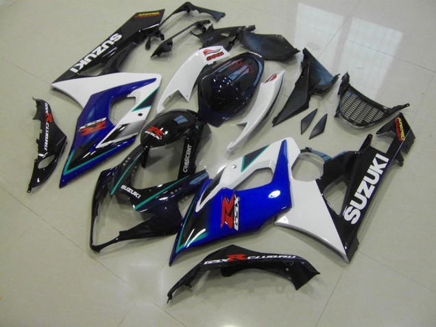 Blu Bianco Kit Carene Moto Suzuki GSXR 1000 K5 05-06 Blu Bianco Kit Carene Moto Suzuki GSXR 1000 K5 05-06