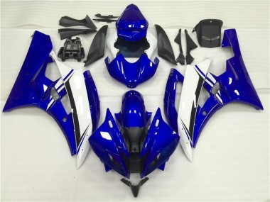 Blu Bianco Kit Carene Moto Yamaha R6 06-07