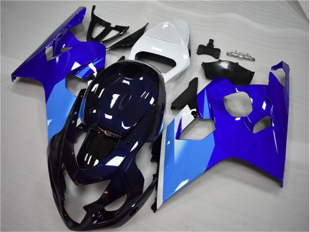 Blu Bianco Kit Completo Carenatura Moto ABS Suzuki GSXR 600 / 750 K4 04-05 Blu Bianco Kit Completo Carenatura Moto ABS Suzuki GSXR 600 / 750 K4 04-05