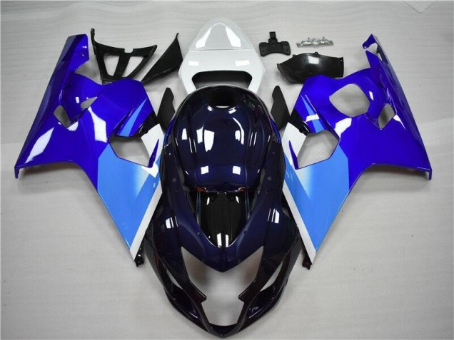 Blu Bianco Kit Completo Carenatura Moto ABS Suzuki GSXR 600 / 750 K4 04-05 Blu Bianco Kit Completo Carenatura Moto ABS Suzuki GSXR 600 / 750 K4 04-05