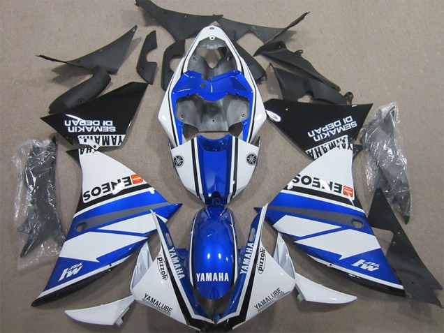 Blu Bianco Kit Completo Carenatura Moto ABS Yamaha R1 09-11 Blu Bianco Kit Completo Carenatura Moto ABS Yamaha R1 09-11