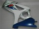 Blu Bianco Kits Carenatura Motocicletta Completo ABS Suzuki GSXR 1000 K7 07-08 Blu Bianco Kits Carenatura Motocicletta Completo ABS Suzuki GSXR 1000 K7 07-08