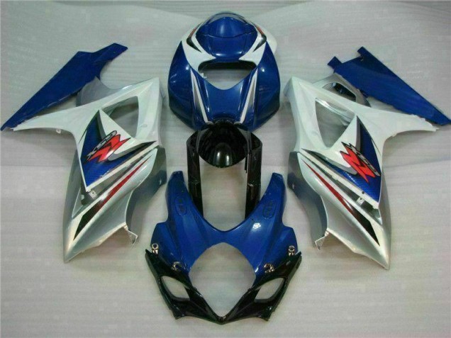 Blu Bianco Kits Carenatura Motocicletta Completo ABS Suzuki GSXR 1000 K7 07-08 Blu Bianco Kits Carenatura Motocicletta Completo ABS Suzuki GSXR 1000 K7 07-08
