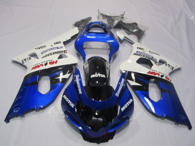 Blu Bianco Motul ABS Kit Carenatura Moto Suzuki GSXR 600 K1 K2 K3 01-03