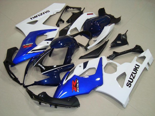 Blu Bianco Nero Carene Moto Suzuki GSXR 1000 K5 05-06 Blu Bianco Nero Carene Moto Suzuki GSXR 1000 K5 05-06