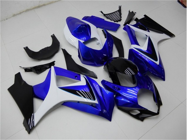 Blu Bianco Nero Carene Moto Suzuki GSXR 1000 K7 07-08 Blu Bianco Nero Carene Moto Suzuki GSXR 1000 K7 07-08