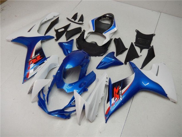 Blu Bianco Plastica Moto Suzuki GSXR 600 / 750 K11 11-24 Blu Bianco Plastica Moto Suzuki GSXR 600 / 750 K11 11-24