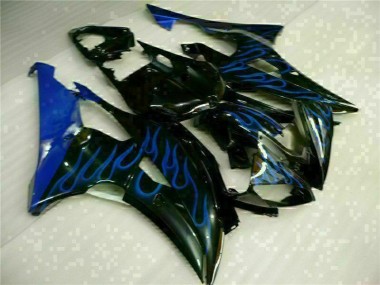 Blu Fiamma Nero Carene Moto Yamaha R6 08-16